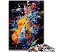 Jigsaw Puzzles for Teenagers 1000 Piece Colourful Violin Art for And from 14 Years And over Play Toys Because It Is Ideal As A Gift for The Whole Family 50x75cm
