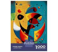 Jigsaw Puzzles for Teenagers 1000 Piece Cosmic Crescents And Orbits - Mid-Century Modern Abstract Geometry Puzzles for Adults Toy Wall Decor A Work of Art Unique Birthday And Xmas Gifts 70x50cm/1000pc