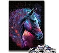Jigsaw Puzzles for Teenagers 1000 Piece Cosmic Horse Help The Brain Exercise Addictive Toys to Cultivate Patience Great Gift 26x38cm