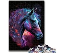 Jigsaw Puzzles for Teenagers 1000 Piece Cosmic Horse Learning Educational Toys Family Games Educational Game for Birthday, Chrismas 50x75cm