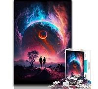 Jigsaw Puzzles for Teenagers 1000 Piece Cosmic Love Planetary Teenager Jigsaw,Fun Games Wall Decoration Unique Birthday And Xmas Gifts (size 38x26cm)