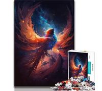 Jigsaw Puzzles for Teenagers 1000 Piece Cosmic Space Phoenix Adult Puzzles,Stress Reliever Difficult Challenge Secret Santa Gifts 38x26cm