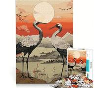 Jigsaw Puzzles for Teenagers 1000 Piece Crane Winter Migration, Hands-on Game, Difficult And Challenge, Challenging Game Gifts 38x26cm