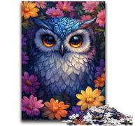 Jigsaw Puzzles for Teenagers 1000 Piece Cute Owl Flowers Educational Family Game Wall Decoration Unique Birthday And Xmas Gifts 26x38cm