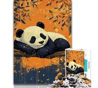 Jigsaw Puzzles for Teenagers 1000 Piece Cute Panda Crawls,Stress Reliever Difficult Challenge Unique Home Decor And Gifts 38x26cm