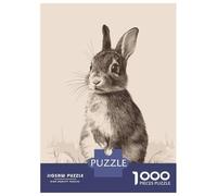 Jigsaw Puzzles for Teenagers 1000 Piece Cute Rabbit Adult Puzzles Hands-on Game For Family Fun Fun at Home Activities, 52x38cm/1000pcs