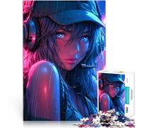 Jigsaw Puzzles for teenagers 1000 Piece Cute Street Girl Lernspiele DIY Spielzeug Lernspiel für Geburtstag, Weihnachten38x26cm