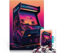 Jigsaw Puzzles for teenagers 1000 Piece Cyber Arcade Spielspielzeug als Familiengeschenk Lustiges Geschenk38x26cm