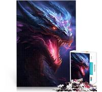 Jigsaw Puzzles for teenagers 1000 Piece Dangerous Dragon Herausfordernd Schwierig Geeignet für die Schreibtischdekoration38x26cm