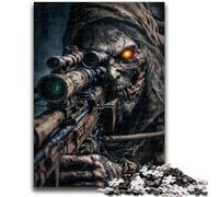 Jigsaw Puzzles for Teenagers 1000 Piece Dead Army Zombie Soldier for And 14 Years And over Interesting Stress Reduction Gifts for Friends And Family 26x38cm