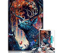 Jigsaw Puzzles for Teenagers 1000 Piece Deer Enchanted Place 1000 Piece Puzzle,Fun Games Wall Decoration Unique Birthday And Xmas Gifts (size 38x26cm)