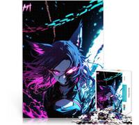 Jigsaw Puzzles for teenagers 1000 Piece Demon Anime Girl Denksportaufgabe für Die Liebe zwischen Paaren stärken38x26cm