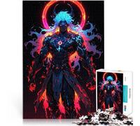 Jigsaw Puzzles for teenagers 1000 Piece Demonic Figure with Halo Mustermontage einzigartiges Herausforderungsspiel52x38cm
