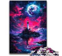 Jigsaw Puzzles for Teenagers 1000 Piece Dengta Under The Blood Moon Difficult And Challenge with Matching Poster And Trivia Sheet for Age 14 38x26cm