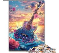 Jigsaw Puzzles for Teenagers 1000 Piece Diamond Guitar,learning Educational for Is Ideal As A Gift for The Whole Family 38X26CM