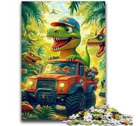Jigsaw Puzzles for Teenagers 1000 Piece Dinosaur Car Teenager Puzzles,Educational Games DIY Toys Great Gifts And Toys (50x75cm)