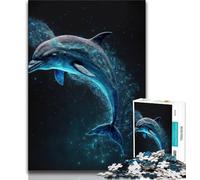 Jigsaw Puzzles for Teenagers 1000 Piece Dolphin Space Teenager Puzzles,learning Educational Is Ideal As A Gift for The Whole Family (size 38x26cm)