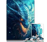 Jigsaw Puzzles for Teenagers 1000 Piece Dragon Ice Teenager Puzzles,learning Educational Is Ideal As A Gift for The Whole Family (size 38x26cm)