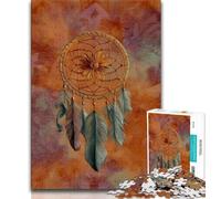 Jigsaw Puzzles for Teenagers 1000 Piece Dream Catcher Oil Painting 1000 Piece Jigsaw,Challenging Family Activity Games DIY Toy for Home Wall Decor Gifts (size 38x26cm)