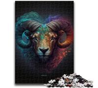 Jigsaw Puzzles for Teenagers 1000 Piece Dream Goat Puzzles,Family Game Stress Reliever Difficult Challenge Suitable for Couples (38x26cm)