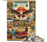 Jigsaw Puzzles for Teenagers 1000 Piece Eagle Collage, Challenging Game And Family Play with Fully Interlocking Randomly Shaped Pieces (Size 26x38cm)