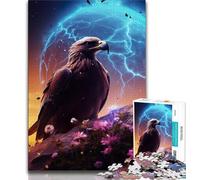 Jigsaw Puzzles for Teenagers 1000 Piece Eagle in Space Teenager Puzzles,learning Educational Is Ideal As A Gift for The Whole Family (size 75x50cm)