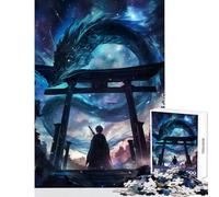 Jigsaw Puzzles for Teenagers 1000 Piece Epic Dragons Torii Gate Educational Toy Gifts Ideas Educational Game Enhance Love between Couples Size 38x52cm