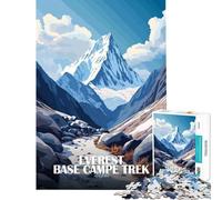 Jigsaw Puzzles for Teenagers 1000 Piece Everest Base Camp Trek Nepal Educational Games Toy Intellectual Game Great Gifts for Games A Work of Art (Size 50x75cm)