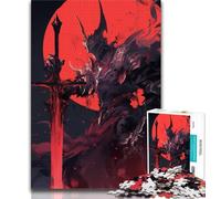 Jigsaw Puzzles for Teenagers 1000 Piece Evil Knight,learning Educational Toys Fun at Home Activities,Birthday Present,Travel Gifts (75x50cm)