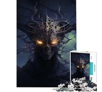 Jigsaw Puzzles for Teenagers 1000 Piece Evil Spirit Toy Intellectual Game Impossible Game Perfect Decoration Gifts for Women Men (Size 38x26cm)