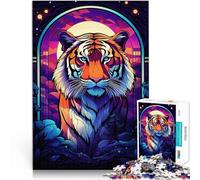 Jigsaw Puzzles for teenagers 1000 Piece Fantastic Tiger the wild Interesting Stress Reduction Suitable for couples 50x70cm