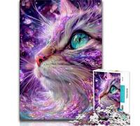 Jigsaw Puzzles for Teenagers 1000 Piece Fantasy Cat 1000 Piece Jigsaw,Challenging Family Activity Games DIY Toy for Home Wall Decor Gifts (size 75x50cm)