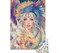 Jigsaw Puzzles for Teenagers 1000 Piece Fantasy Dragon Artwork-2 Jigsaw Puzzle Relax Games Difficult Hard Fun at Home Activities, 52x38cm/1000pcs