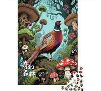 Jigsaw Puzzles for Teenagers 1000 Piece Fantasy Forest with Pheasant-1 Jigsaw Puzzle Relax Games Difficult Hard Fun at Home Activities, 70x50cm/1000pcs
