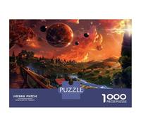 Jigsaw Puzzles for Teenagers 1000 Piece Fantasy Landscape Art Print-8 Puzzle for Adults Hands-on Game Wall Decoration Christmas Birthday Gifts 52x38cm/1000pcs