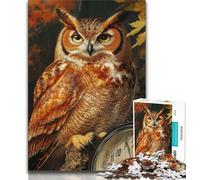 Jigsaw Puzzles for Teenagers 1000 Piece Fantasy Owl,Help The Brain Exercise Addictive Toys to Cultivate Patience Gift For Birthdays (75x50cm)