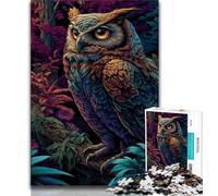 Jigsaw Puzzles for Teenagers 1000 Piece Fantasy Owl Jigsaw,learning Educational Is Ideal As A Gift for The Whole Family 26x38cm