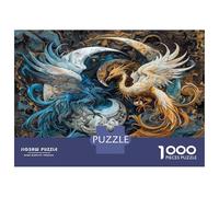 Jigsaw Puzzles for Teenagers 1000 Piece Fantasy Phoenix Art Print Puzzle for Adults Hands-on Game Wall Decoration Christmas Birthday Gifts 70x50cm/1000pcs