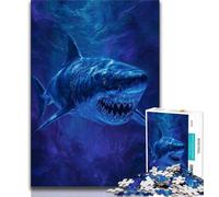 Jigsaw Puzzles for Teenagers 1000 Piece Fantasy Shark,Decompressing Intellectual Educational Toy Is Ideal As Gifts for The Whole Family (75x50cm)