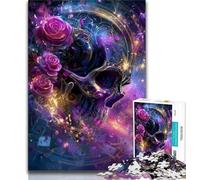 Jigsaw Puzzles for Teenagers 1000 Piece Fantasy Skeleton,Help The Brain Exercise Addictive Toys to Cultivate Patience Artists Collection,Fine Art (38x26cm)