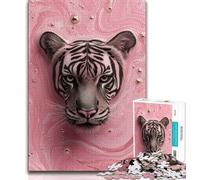 Jigsaw Puzzles for Teenagers 1000 Piece Fantasy Tiger 1000 Piece Jigsaw,Challenging Family Activity Games DIY Toy for Home Wall Decor Gifts (size 38x26cm)