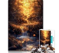 Jigsaw Puzzles for Teenagers 1000 Piece Fantasy Waterfall Landscape,Toys Educational Games Stress Relieving Artists Collection,Fine Art (38x26cm)