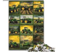 Jigsaw Puzzles for Teenagers 1000 Piece Farm Equipment Tractor Collage Educational Games Home Decoration Educational Game for Birthday, Chrismas 50x75cm
