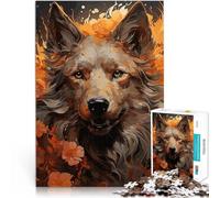 Jigsaw Puzzles for teenagers 1000 Piece Fenrir the Norse Wolf Hands-on-Spiel Jedes Stück ist einzigartig Anspruchsvolles Familienspiel38x26cm