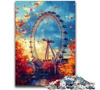 Jigsaw Puzzles for Teenagers 1000 Piece Ferris Wheel Challenging Game Toys Deal As Gifts for The Whole Family for Ages 14+ 50x75cm