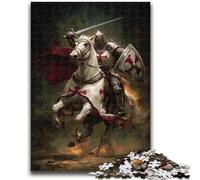Jigsaw Puzzles for Teenagers 1000 Piece Fighting Knight Jigsaw,learning Educational Is Ideal As A Gift for The Whole Family (26x38cm)