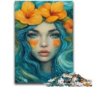 Jigsaw Puzzles for Teenagers 1000 Piece Flower Girl for And from 14 Years And over Play Toys Because It Is Ideal As A Gift for The Whole Family 38x26cm