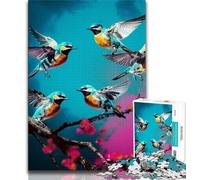 Jigsaw Puzzles for Teenagers 1000 Piece Flowers Birds,Decompressing Intellectual Educational Toy Educational Game for Birthday,Chrismas (75x50cm)