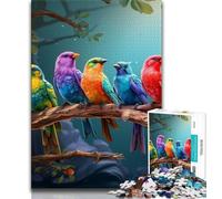 Jigsaw Puzzles for Teenagers 1000 Piece Flowers Birds,Family Entertainment Toys with Matching Poster And Trivia Sheet (75x50cm)