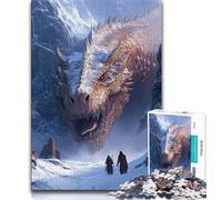 Jigsaw Puzzles for Teenagers 1000 Piece Flying Dragon,Decompressing Intellectual Educational Toy Is Ideal As Gifts for The Whole Family (75x50cm)